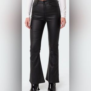 Edikted Black Leather Pants